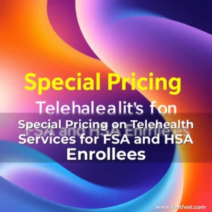 Artistic representation for Special Pricing on Telehealth Services for FSA and HSA Enrollees