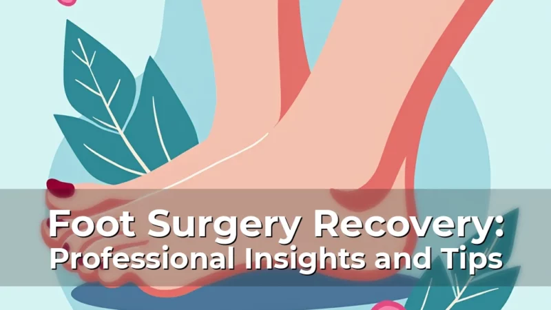 Artistic representation for Foot Surgery Recovery: Professional Insights and Tips