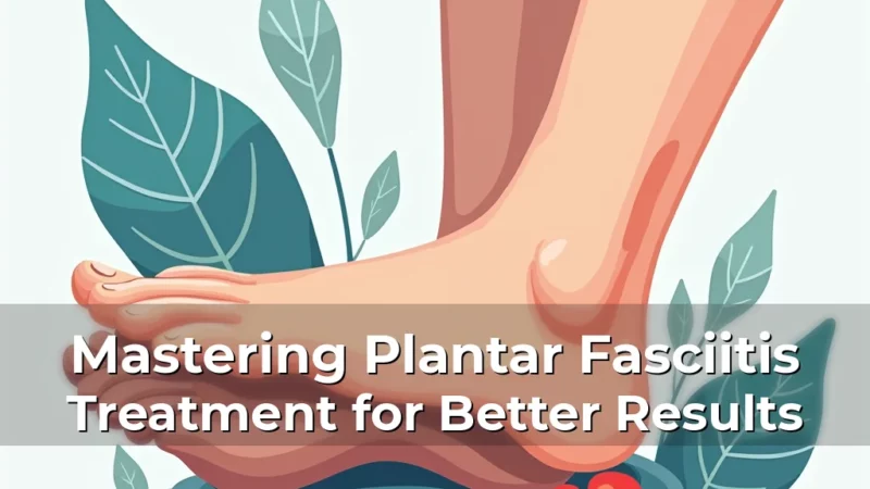 Artistic representation for Mastering Plantar Fasciitis Treatment for Better Results