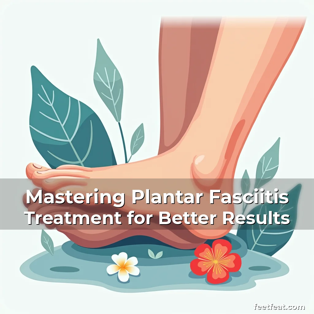 Artistic representation for Mastering Plantar Fasciitis Treatment for Better Results