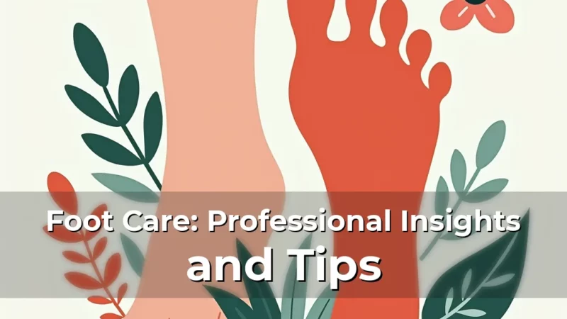 Artistic representation for Foot Care: Professional Insights and Tips