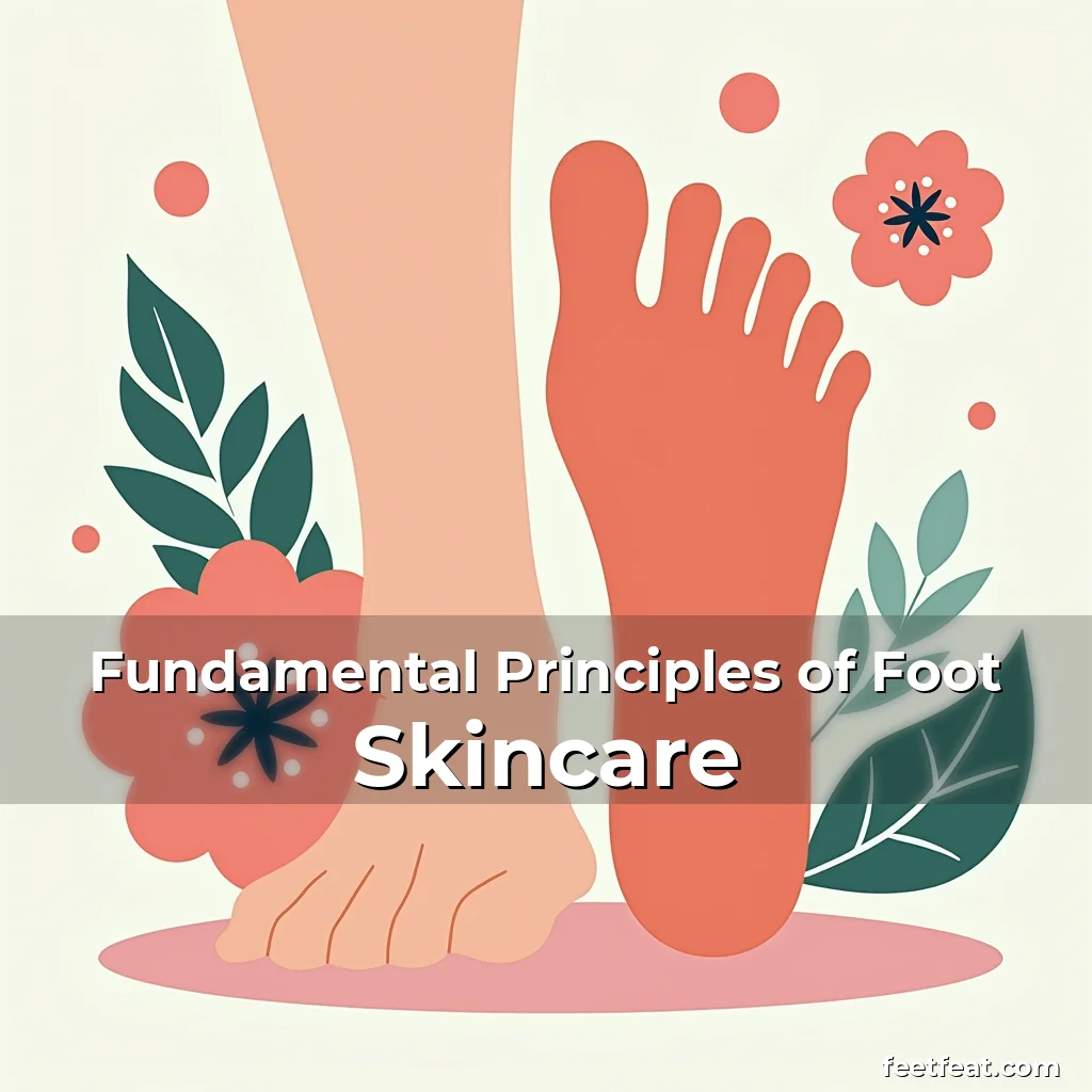 Artistic representation for Fundamental Principles of Foot Skincare