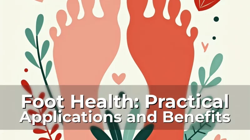 Artistic representation for Foot Health: Practical Applications and Benefits