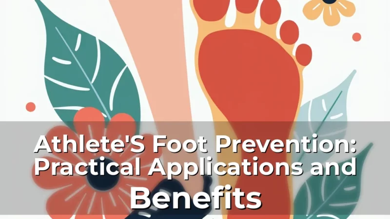 Artistic representation for Athlete'S Foot Prevention: Practical Applications and Benefits