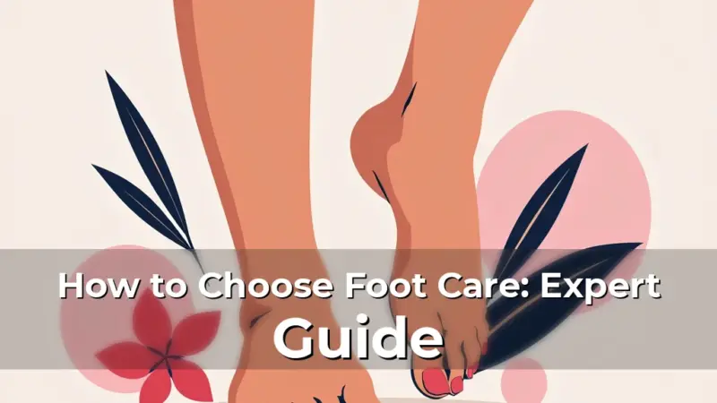 Artistic representation for How to Choose Foot Care: Expert Guide