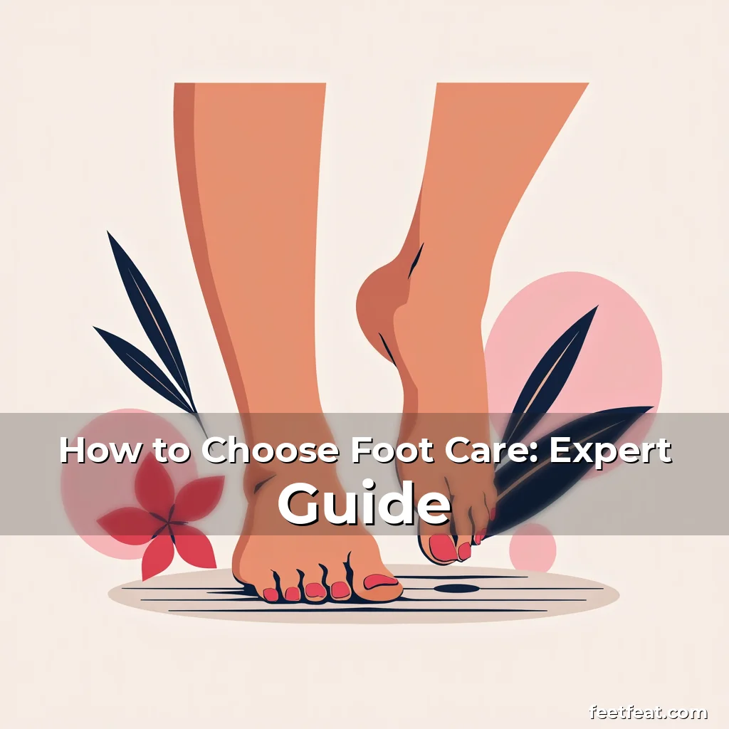 Artistic representation for How to Choose Foot Care: Expert Guide